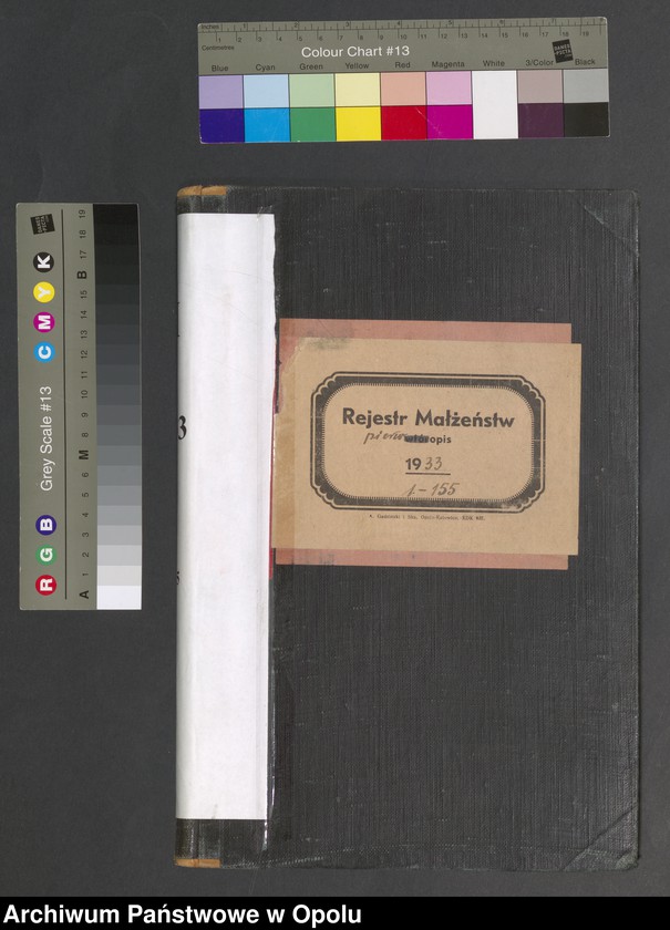 Obraz 2 z jednostki "[Rejestr małżeństw]  1933  Nr 1-155"