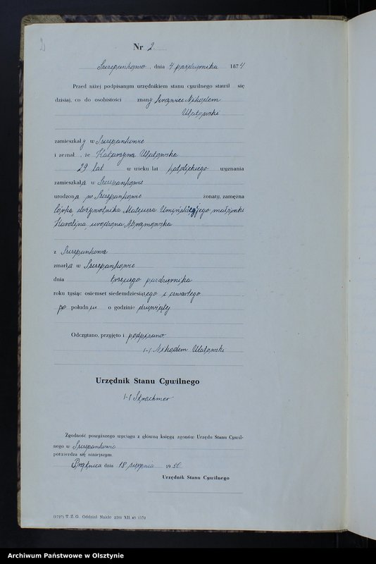 image.from.unit.number "Księga zgonów Nr 1 - 14,1 - 41,1 - 51,1 - 49 i 1 - 39 /brak lat 1875,1877/ /przepisana w języku polskim z oryginału niemieckiego w dniach 17.08.-12.09.1950/"