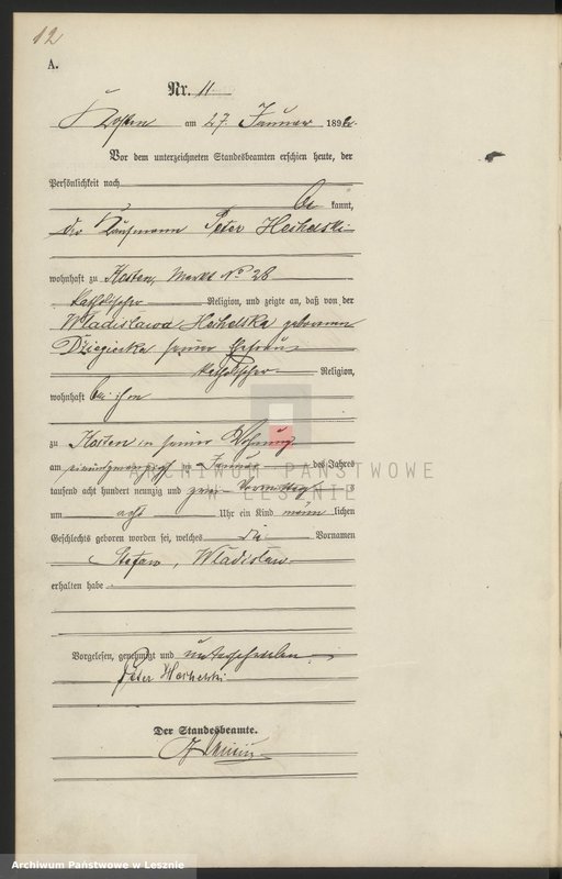 Obraz 15 z jednostki "[Księga urodzeń - miasto]"