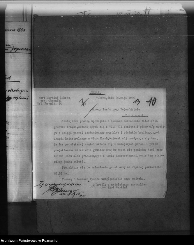 Obraz 19 z jednostki "Majętność leśna Łukowo powiat obornicki"