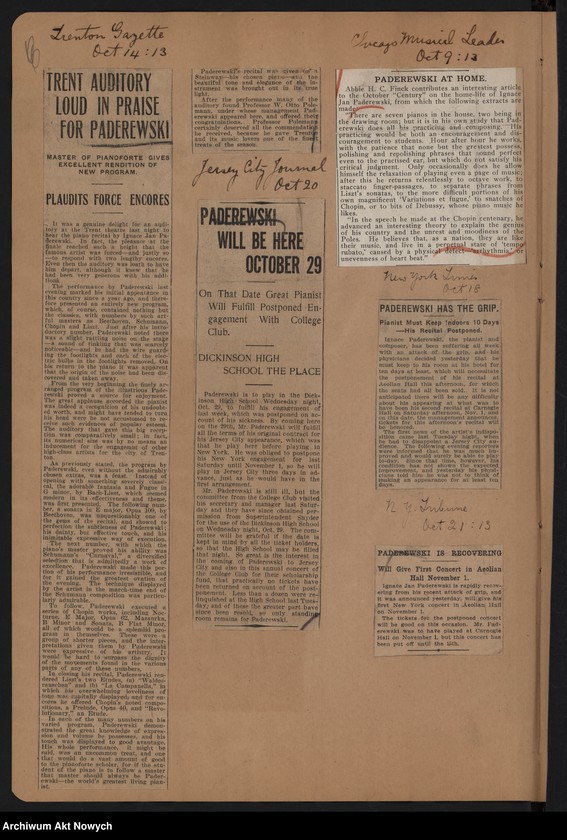 image.from.unit.number "Wycinki prasowe dotyczące tournée i koncertów w Stanach Zjednoczonych"