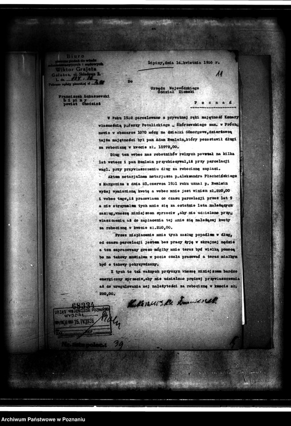 Obraz 15 z jednostki "/Parcelacja prywatna majątku Konary powiatu wągrowieckiego/"