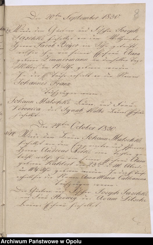 image.from.unit.number "Duplikate der Kirchen-Matrikel von Grosz-Briesen [Gross Briesen]1830-1858 [kościół filialny w Brzezinach parafii rzymskokatolickiej w Skoroszycach (Friedewalde)]"