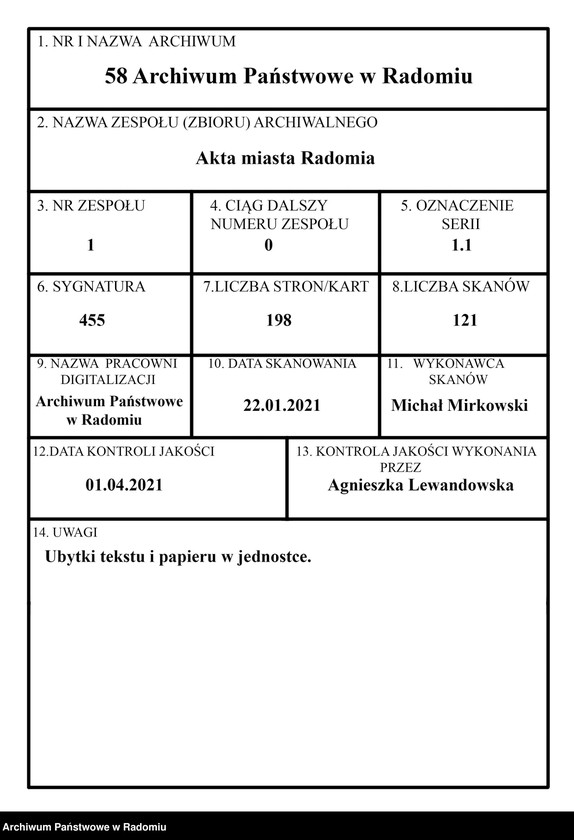 image.from.unit.number "Księga ludności stałej miasta Radomia. tom. IV. 94- 132"