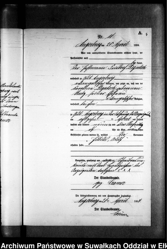 image.from.unit.number "Geburts-Neben-Register des Preussischen Standes-Amtes Kehlen Kreis Angerburg"