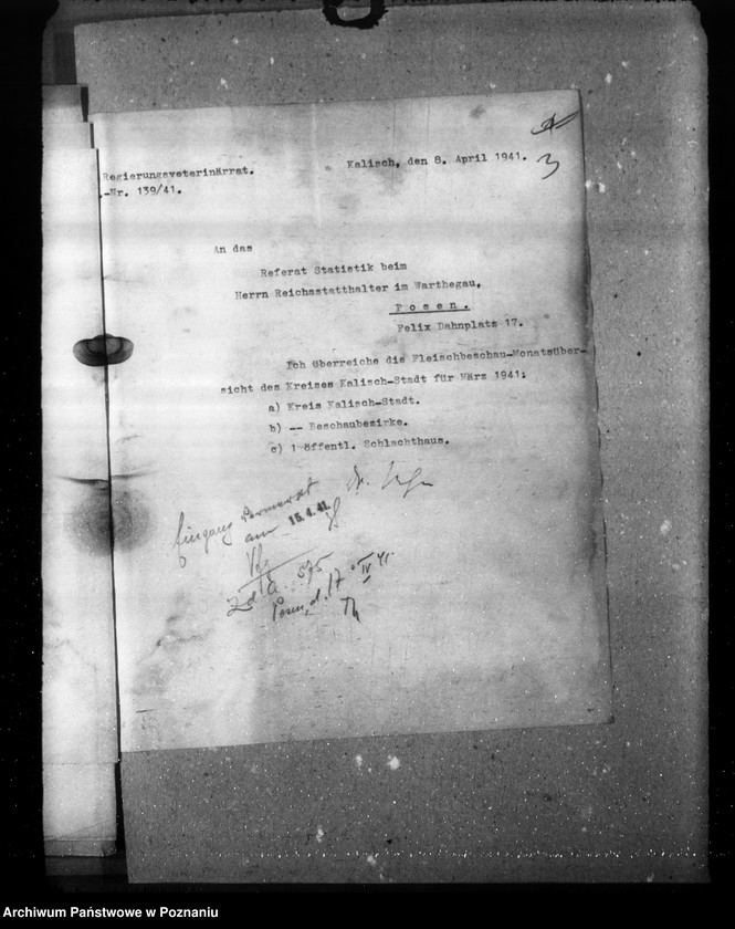 Obraz 7 z jednostki "Statistik über Fleischbeschau und Schlachtungen"