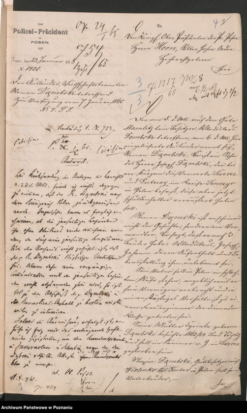 Obraz 9 z jednostki "Die aus Anlass der pollnischen Insurrektion stattgefundene Uebertritt polnischer und diesseitiger Untertanen."