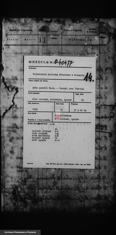 Obraz 2 z jednostki "Duplikat urodzonych, zaślubionych i zmarłych"
