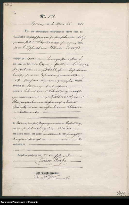 Obraz 9 z jednostki "Księga zgonów t. II"