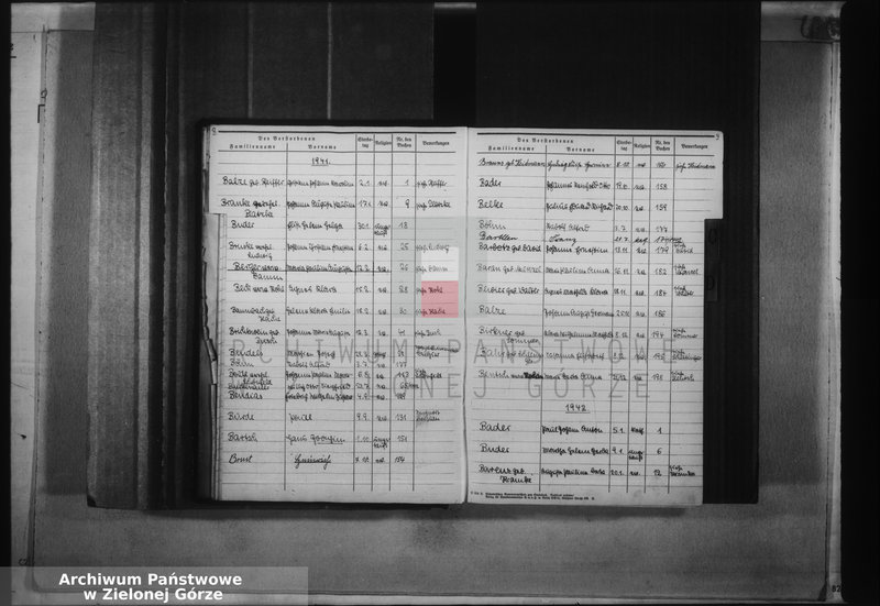 image.from.unit.number "Alphabetisches Namenverzeichnis für die Sterbebücher des Standesamts Sommerfeld"