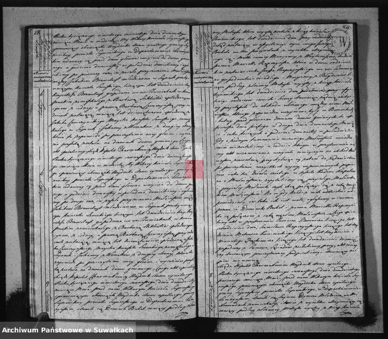 image.from.unit.number "Akta stanu cywilnego zaślubionych w gminie seyneńskiey od 1-go stycznia 1816 roku."