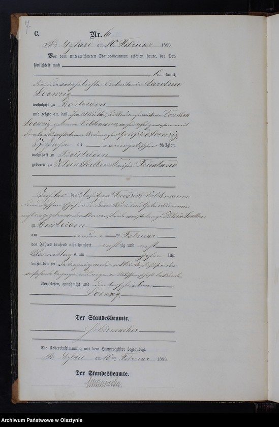 image.from.unit.number "Sterbe-Neben-Register Nr 1 - 22"