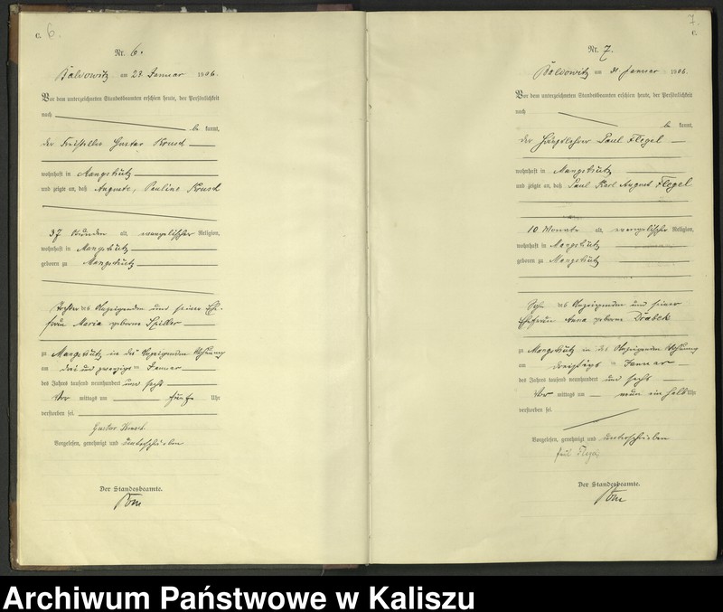 Obraz 6 z jednostki "[Księga zgonów]"