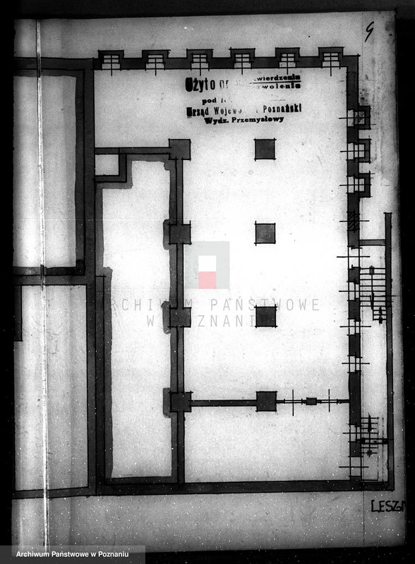 Obraz 8 z jednostki "Fabryka Cukierków "Kanold" S.A. w Lesznie, rysunki budowlane"