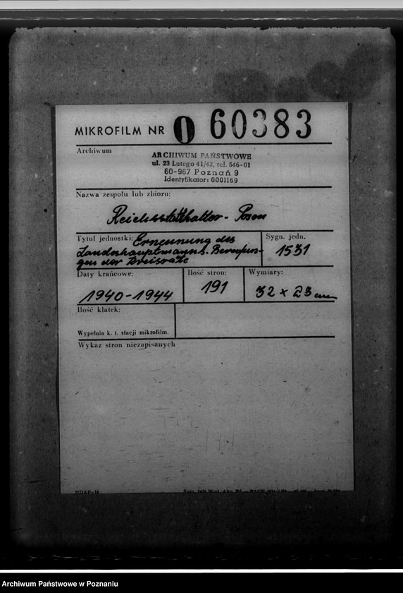 Obraz 2 z jednostki "Ernennung des Landeshauptmanns. Berufungen der Kreisräte"