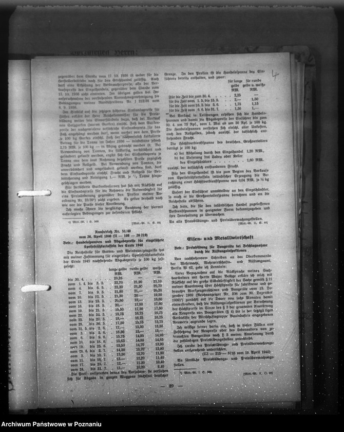 Obraz 8 z jednostki "Mitteilungsblatt für die Preisbildung"