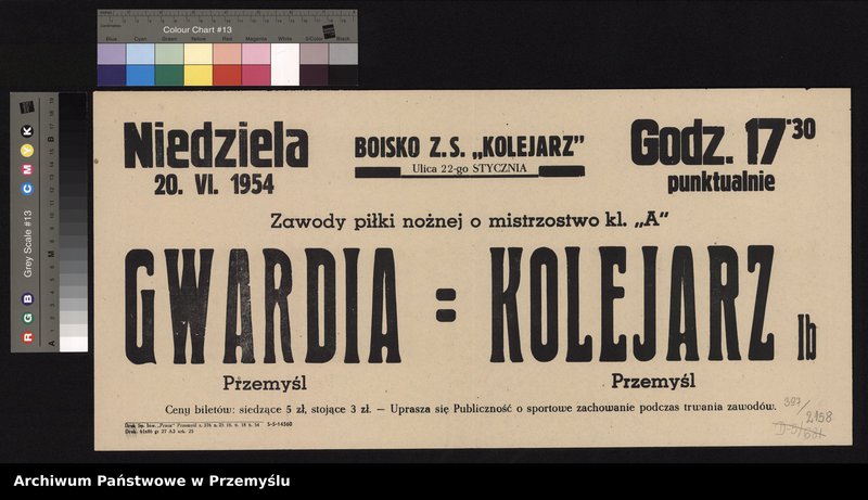 image.from.collection.number "W Światowy Dzień Futbolu - afisze z przemyskiego zasobu111"
