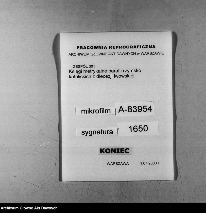 image.from.unit.number "Parafia: Śniatyn. Dekanat: Horodenka. Akta metrykalne urodzeń dla całej parafii."