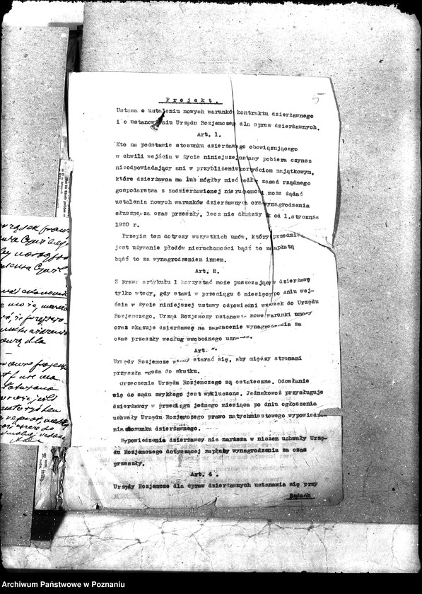 Obraz 9 z jednostki "[Projekty ustaw i rozporządzeń do Sejmu Ustawodawczego]"