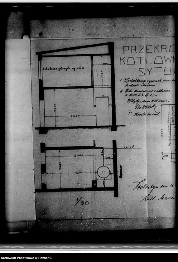 Obraz 19 z jednostki "Magistrat miasta Wolsztyna Rzeźnia Miejska nr woj. kotła 5312"