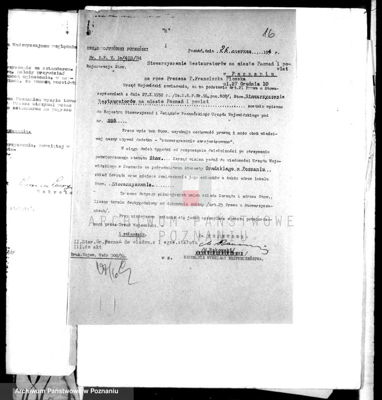 Obraz 20 z jednostki "Stowarzyszenie Restauratorów na miasto Poznań i powiat"