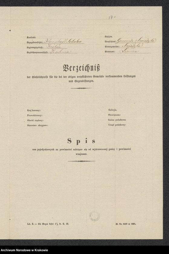 image.from.unit.number "Dominium Sobolów (generalia, Sieradzka, Sobolów, Zonia) - Wassenbach Karol"