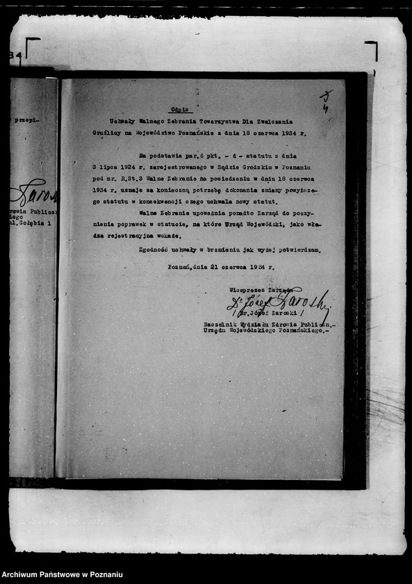 Obraz 8 z jednostki "/Towarzystwo dla Zwalczania Gruźlicy na Województwo Poznańskie w Poznaniu/"