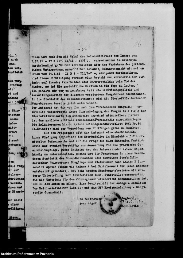 Obraz 20 z jednostki "Statistik der Gesundheitsämter über Todesursachen deutscher Kinder"