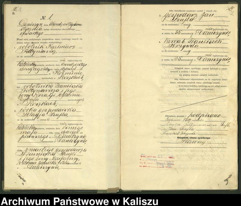 Obraz 4 z jednostki "[Księga małżeństw]"
