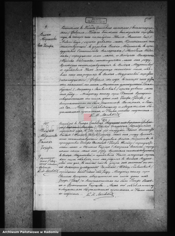 image.from.unit.number "[Duplikat akt urodzonych, zaślubionych i zmarłych parafii Grabowiec za 1883 r.]"