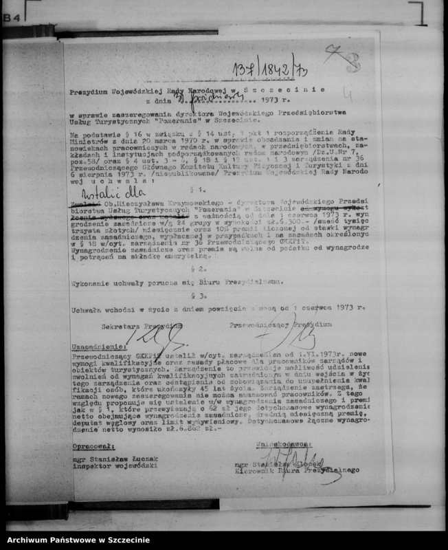 image.from.unit.number "Protokół posiedzenia Prezydium Wojewódzkiej Rady Narodowej  nr 137, miesiąc październik"