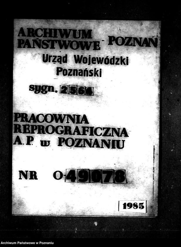 Obraz 1 z jednostki "Parcelacja majątku Łężce powiatu międzychodzkiego"