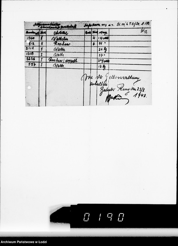 Obraz 16 z jednostki "Textil Waren Lieferscheine"