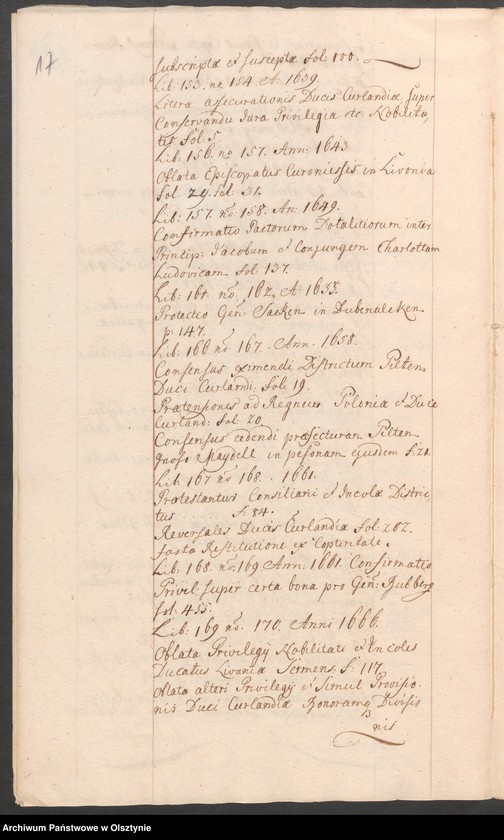 image.from.unit.number "Sammlung Curländischer Akten Aktenfragmenty in 8 Grupen t.1"