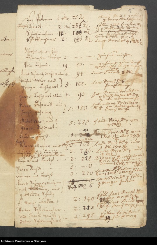 image.from.unit.number "Passarge, H. [Haupt] A. [Amt] Balga [Balga]. Die Vermeßung eines Stück Landes im Fischerdorf Passarge und einiger Wiesen in Kammeramte Carben"