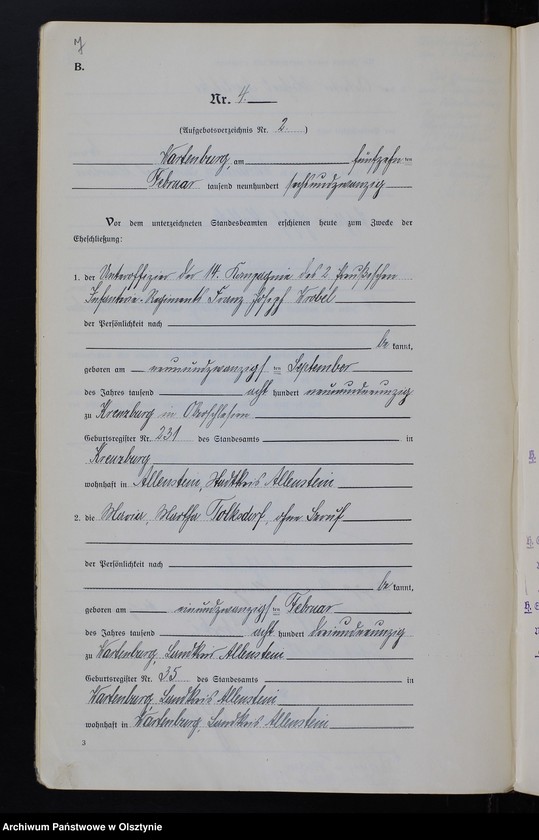 Obraz 9 z jednostki "Heirats-Haupt-Register Nr 1 - 44"