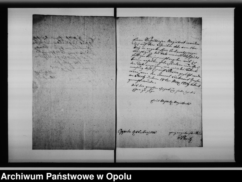 Obraz 13 z jednostki "Acta von Anfertigung und Einsendung der Nachweisung von den sich hier aufhaltenden verabschiedeten Officieren"