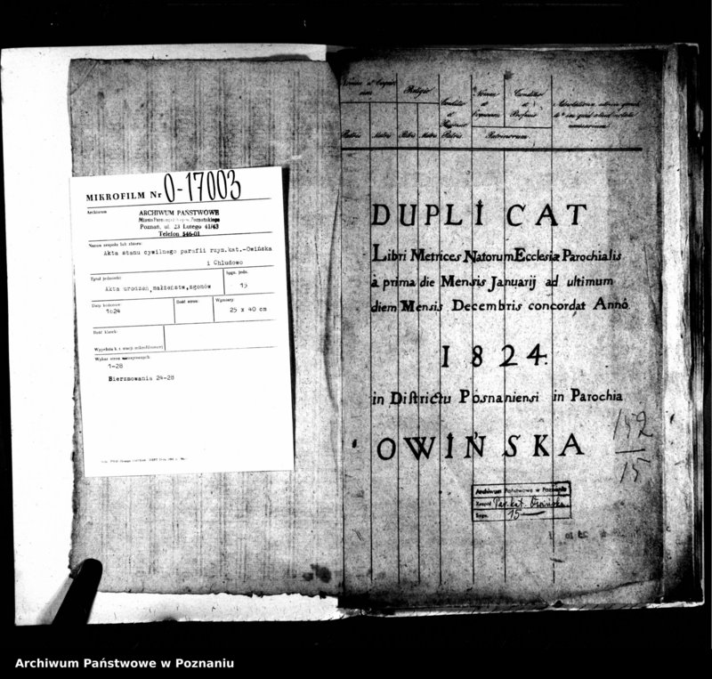 Obraz 3 z jednostki "Duplikat natorum, copulatorum, mortuorum"