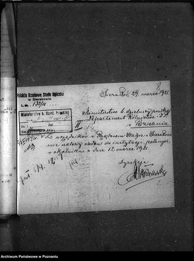 Obraz 13 z jednostki "Sprawy osobowe Personalia - zajęcia poboczne urzędników państwowych"