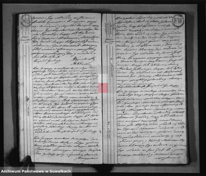 Obraz 9 z jednostki "Akta urodzonych stanu cywilnego gminy seyneńskiey od 1-go stycznia 1818 roku."