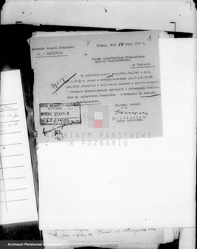 Obraz 5 z jednostki "/Okręgowe Stowarzyszenie Śpiewaków i Śpiewaczek Niemieckich w obrębie województwa poznańskiego i pomorskiego w Poznaniu/"