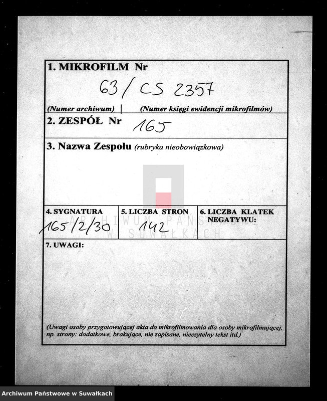 image.from.unit.number "Anneksa do Akt Zaślubnych Parafii Suwalskiej z r. 1860"