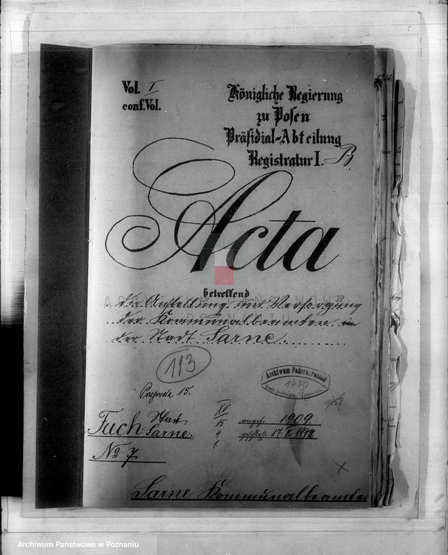 Obraz 4 z jednostki "Die Austellung und Versongung der Kommunalbeamten der Stadt Sarne"