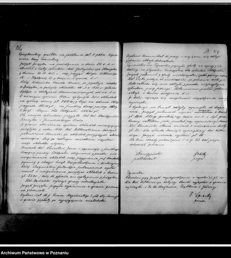 Obraz 12 z jednostki "Protokolarz posiedzeń zarządu"