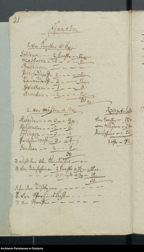 image.from.unit.number "Armen-Cassen-Rechnung bey der Gemeinde Aveyden"