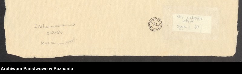 Obraz z jednostki "Akt erekcyjny pod budowę skrzydła wschodniego Akademii Muzycznej w Poznaniu"