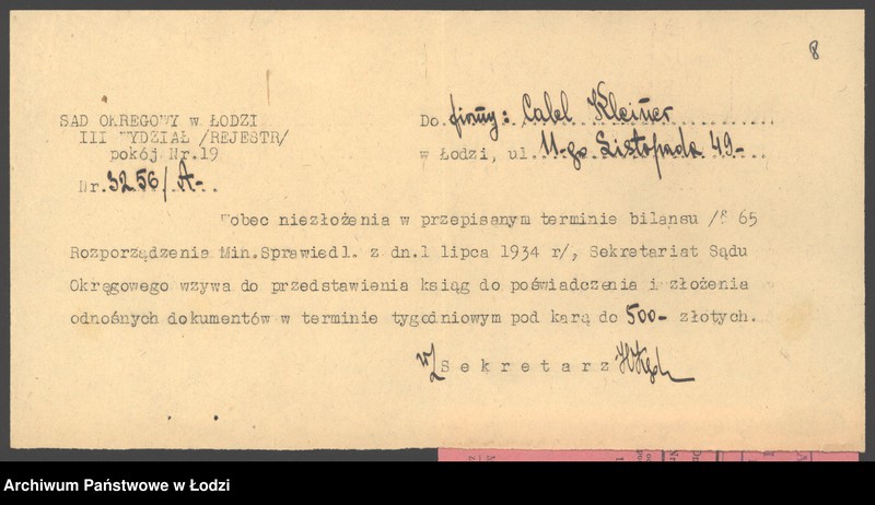 Obraz 10 z jednostki "Celel Kleiner- sprzedaż manufaktury i galanterji"