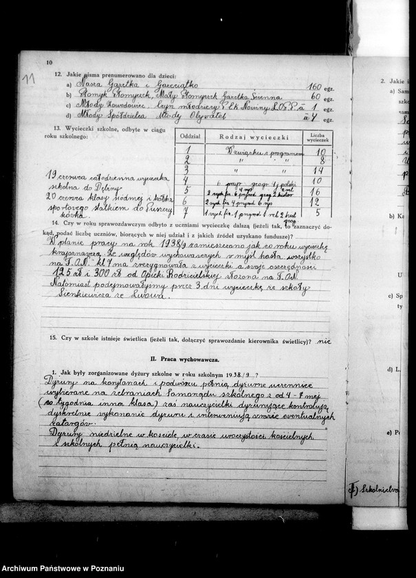 Obraz 16 z jednostki "Sprawozdanie roczne szkół powszechnych na terenie miasta Poznania"