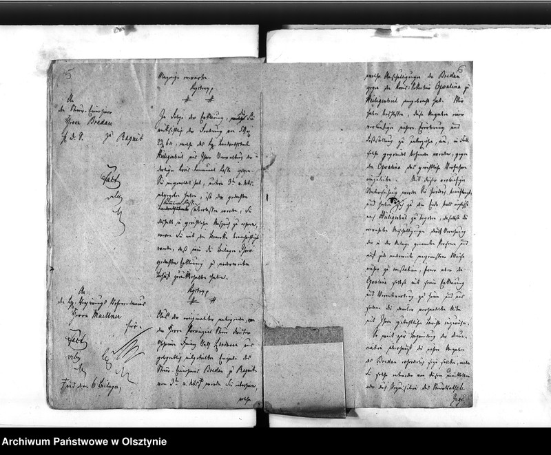 image.from.unit.number "Abtheilung des Innern. Beschwerden wieder den Kreis Secretair Czwalina in Heiligenbeil"
