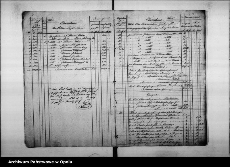 Obraz 8 z jednostki "Acta des Magistrats zu Oppeln betreffend: die Revision der Rechnungen der Domherr Franz Paulschen Schulstiftung und Erteilung der Decharge für den Rendanten de Anno 1844 bis Mai 1853"